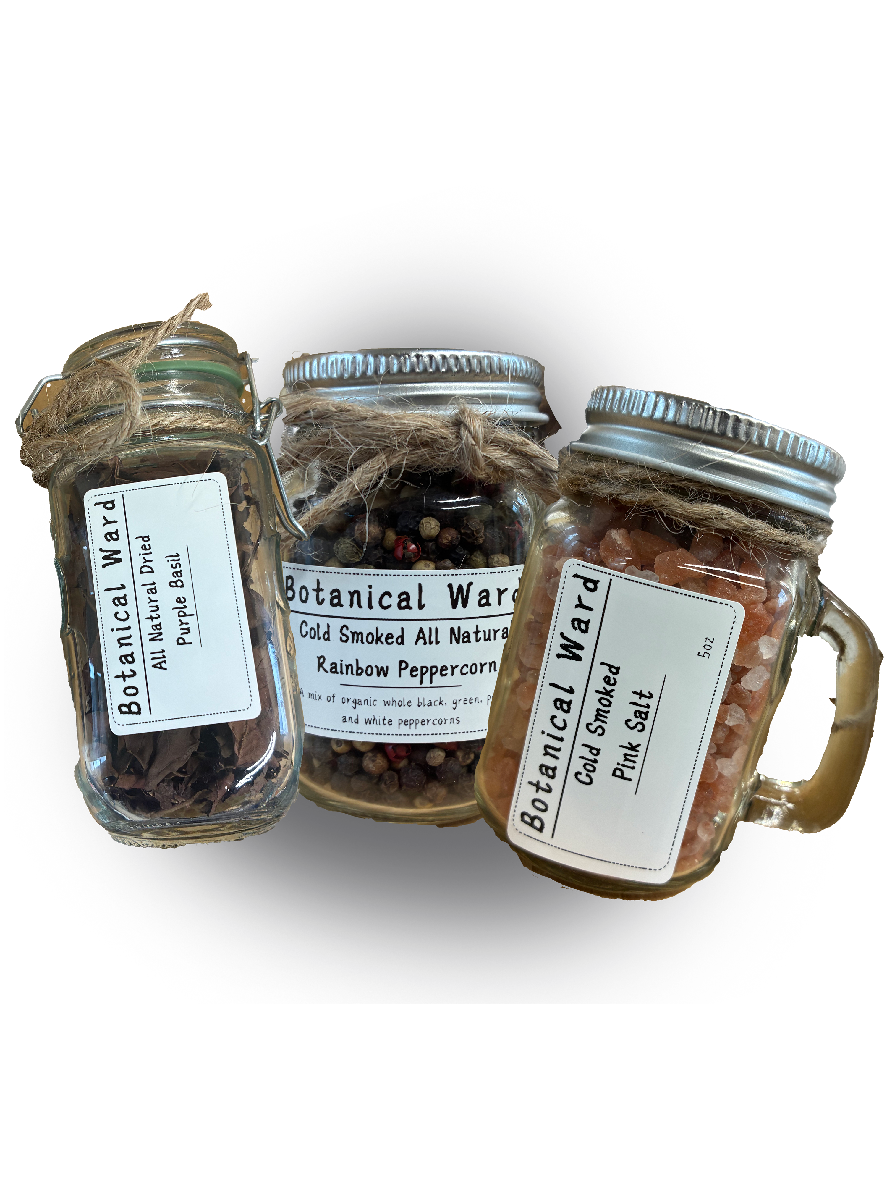 Glass Salts/Basil/Peppercorn